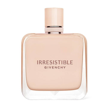 Givenchy Irresistible Nude Velvet Perfume bottle in soft blush pink with minimalist design, ideal for women's fragrance collections.
