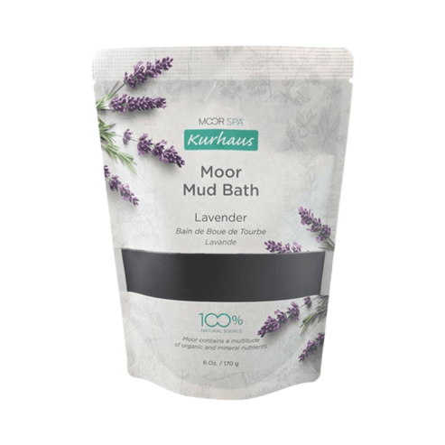 Lavendel Moor Mud Bath pung med lavendelblomster