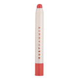 Ruby Hammer Lip Serum Balm in coral pink hue. Nourishing lip care product designed for softness and shine in a sleek applicator.