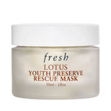 Fresh Lotus Youth Preserve Mask 30ml in frosted glass jar, a gentle exfoliating face mask for radiant, youthful skin.