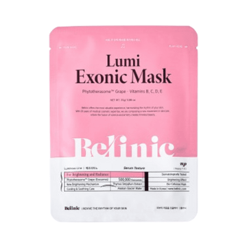 Belinic Lumi Exonic Mask pink face mask packaging
