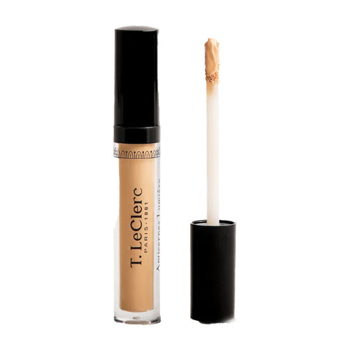 T LeClerc Luminous Corrector Concealer in warm medium shade, ideal for face makeup. Provides hydration and smooth coverage for a revitalized look.