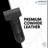 Merkur Leather Case, Standard, Fits all Items except 24001 and Futur, Cowhide, Black