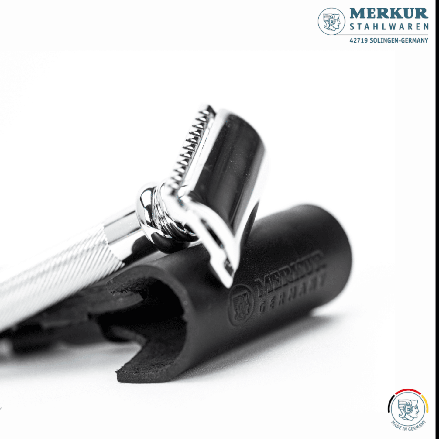 Merkur Leather Case, Standard, Fits all Items except 24001 and Futur, Cowhide, Black