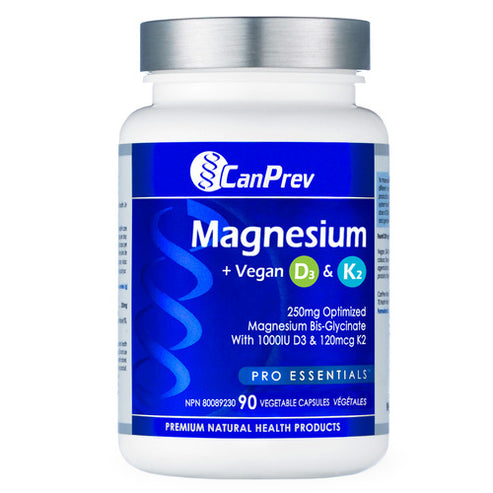 Canprev magnesium bein + vegansk d3 og mk-7 k2