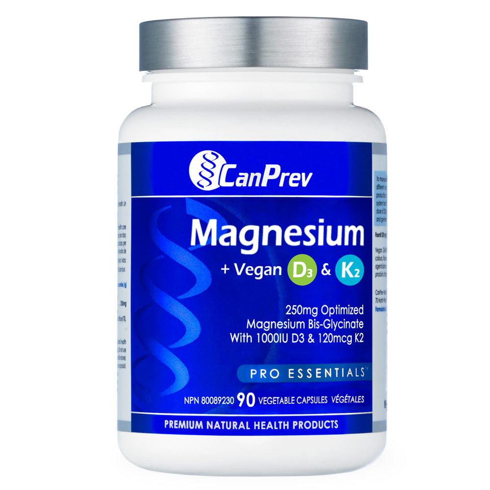 CanPrev Magnesium Bone + Vegan D3 And MK-7 K2
