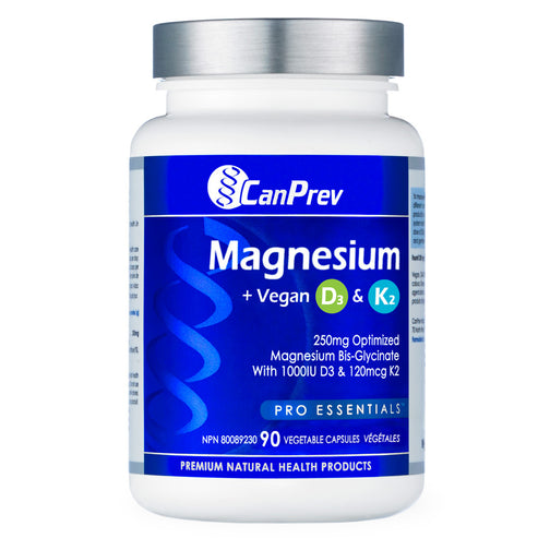 Canprev magnesium bein + vegansk d3 og mk-7 k2