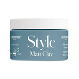 La Biosthetique Matt Clay - Matt Styling Clay with strong 4/5 hold in a blue jar. Ideal for textured, matte hair finishes in hair styling routines.