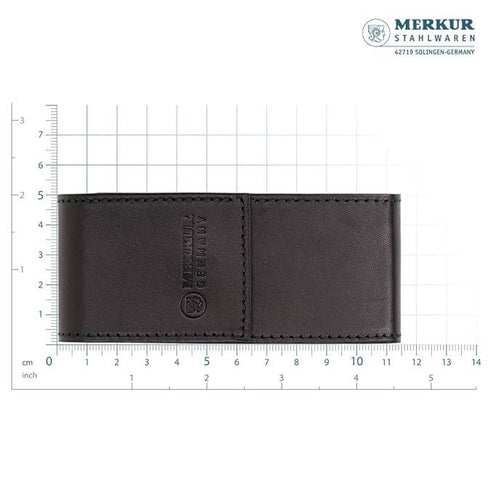 Merkur 23C Safety Razor Travel Set – Black Leather Case and 10 Blades