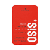 OSiS+ Mess Up Matte Paste Hair Styling product in red 100 ml tin for dry hair, available at eSkinStore for strong matte texture hold.