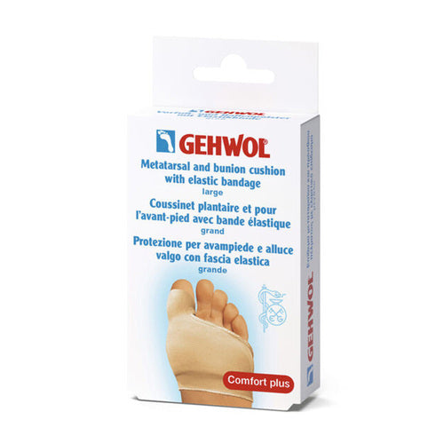 Gehwol metatarsal og bunion púði með teygjanlegt sárabindi - stórt