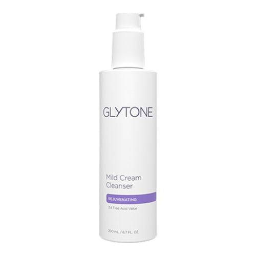 Glytone Mild Cleanser - Cream Face Wash in sleek white packaging, formulated to cleanse and renew skin with magnesium and glycolic acid.