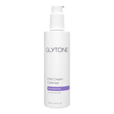 Glytone Mild Cleanser - Cream Face Wash in sleek white packaging, formulated to cleanse and renew skin with magnesium and glycolic acid.