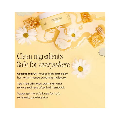 Bushbalm Milk and Honey Exfoliating Scrub Ingrown Hair