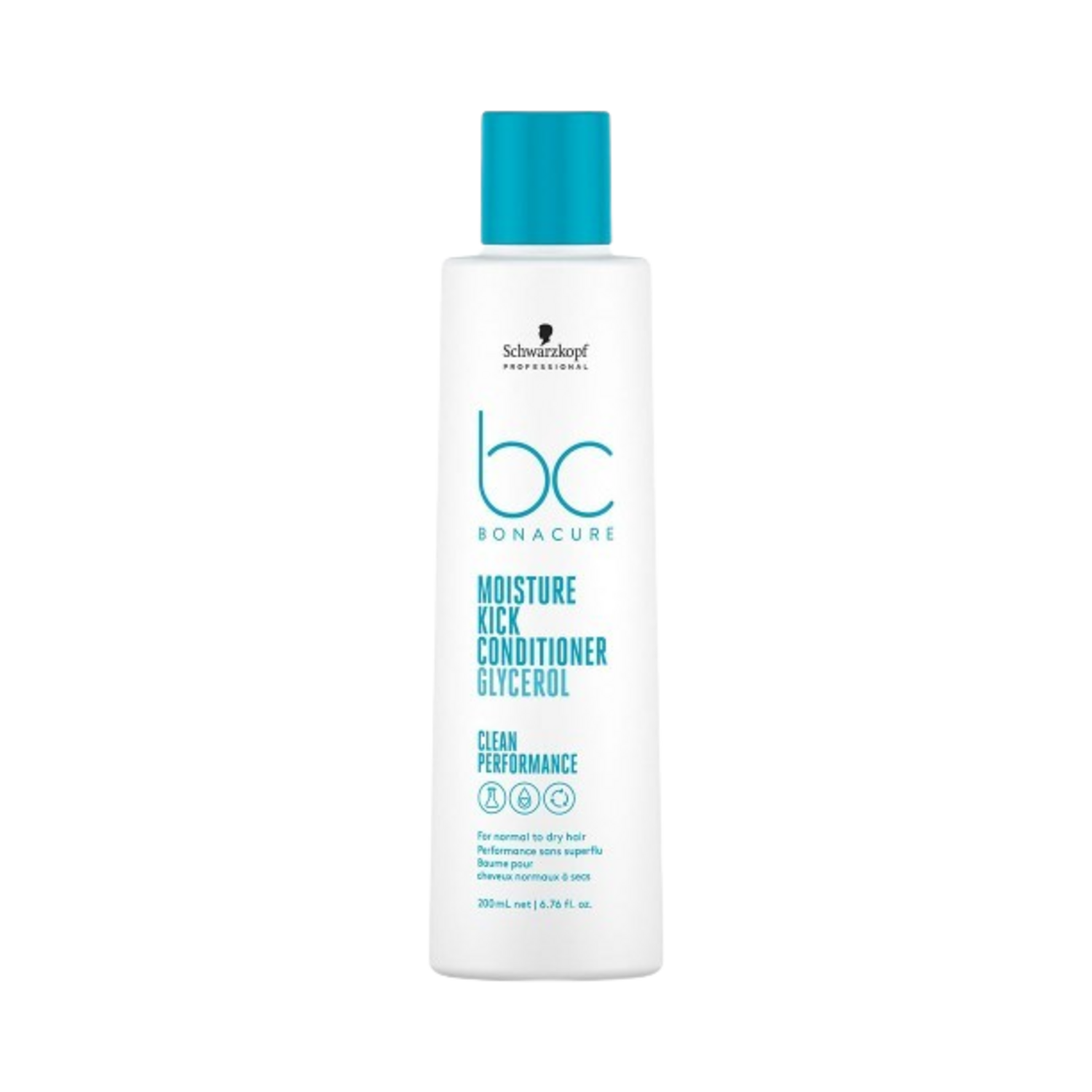 Schwarzkopf Bonacure Moisture Kick Conditioner with Glycerol, ideal for normal to dry hair, featured in eSkinStore Hair Conditioner range.