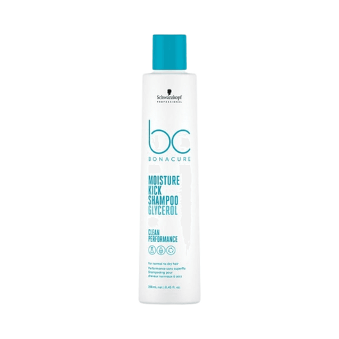 Bonacure Moisture Kick Shampoo Hair Shampoo 250 ml bottle for dry hair, available at eSkinStore in Hair Care category.