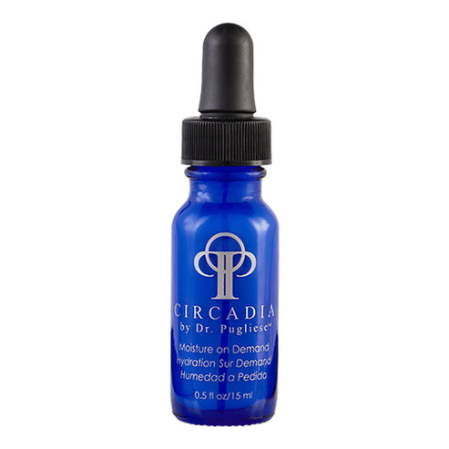 Circadia Moisture On Demand 1 oz serum in blue dropper bottle, ideal for dry skin hydration and climate-responsive skincare from eSkinStore.