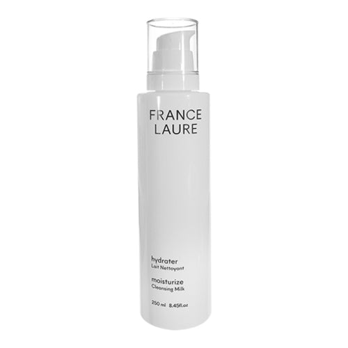 France Laure Moisturize Cleansing Milk - Nettoyant hydratant en flacon pompe de 250 ml pour peaux sèches et sensibles, enrichi en huile d'olive.
