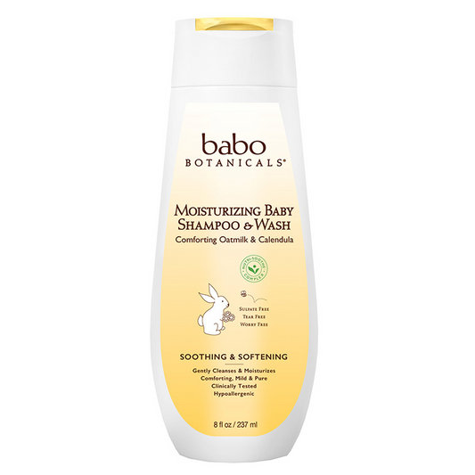 Babo Botanicals Shampooing et nettoyant hydratants pour bébé