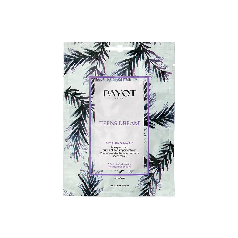 Payot Teens Dream Morning Mask in floral packaging, designed for teen skincare with natural ingredients. Ideal for quick, eco-conscious beauty routines.