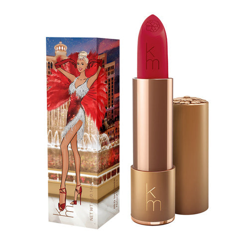 Karen Murrell Lipstick - Natural Nude Lipstick | 4 ml / 0.14 oz in dusty rose with fairytale-themed box featuring a woman in a lavender gown.