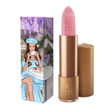 Karen Murrell Lipstick - Natural Nude Lipstick | 4 ml / 0.14 oz in coral pink with elegant box art of a woman holding a bouquet in a palace.