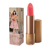 Karen Murrell Lipstick - Natural Nude Lipstick | 4 ml / 0.14 oz in hot pink with illustrated packaging of a woman in a pink tutu dress.