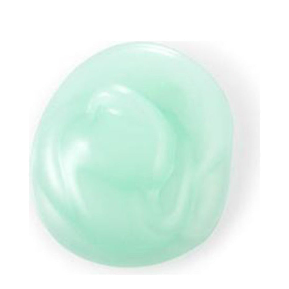 Smooth, mint-colored gel of Philips B Botanical Shampoo - Nordic Wood Hair & Body, showcasing its hydrating and purifying consistency.