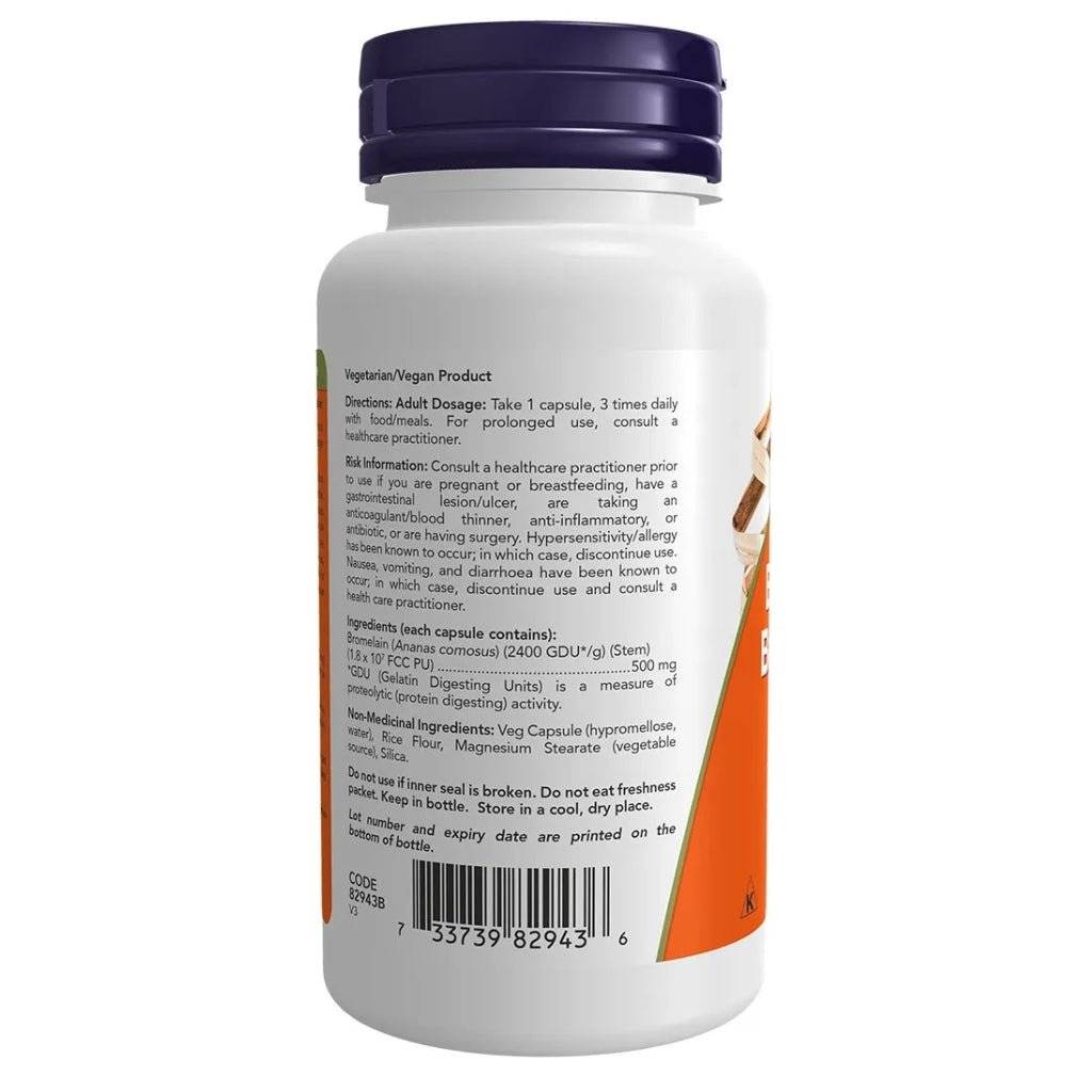 Now BROMELAIN (Digestion) 500mg, 60 VCaps