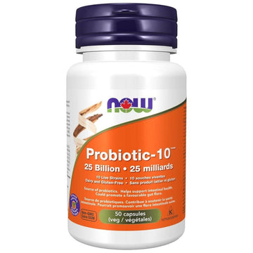 Now PROBIOTIC-10 25 BILLION, 50 VCaps