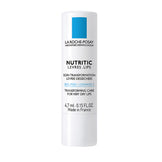 La Roche Posay Nutritic Lips moisturizing lip balm with shea butter and beeswax. Ideal for chapped lips needing hydration and soothing treatment.