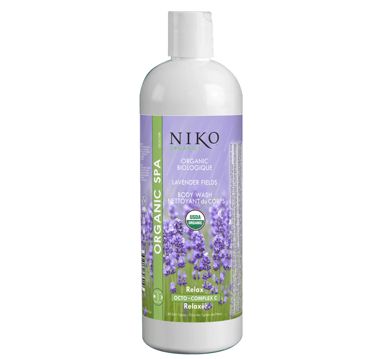 ORGANIC LAVENDER FIELDS BODY WASH - 473mL