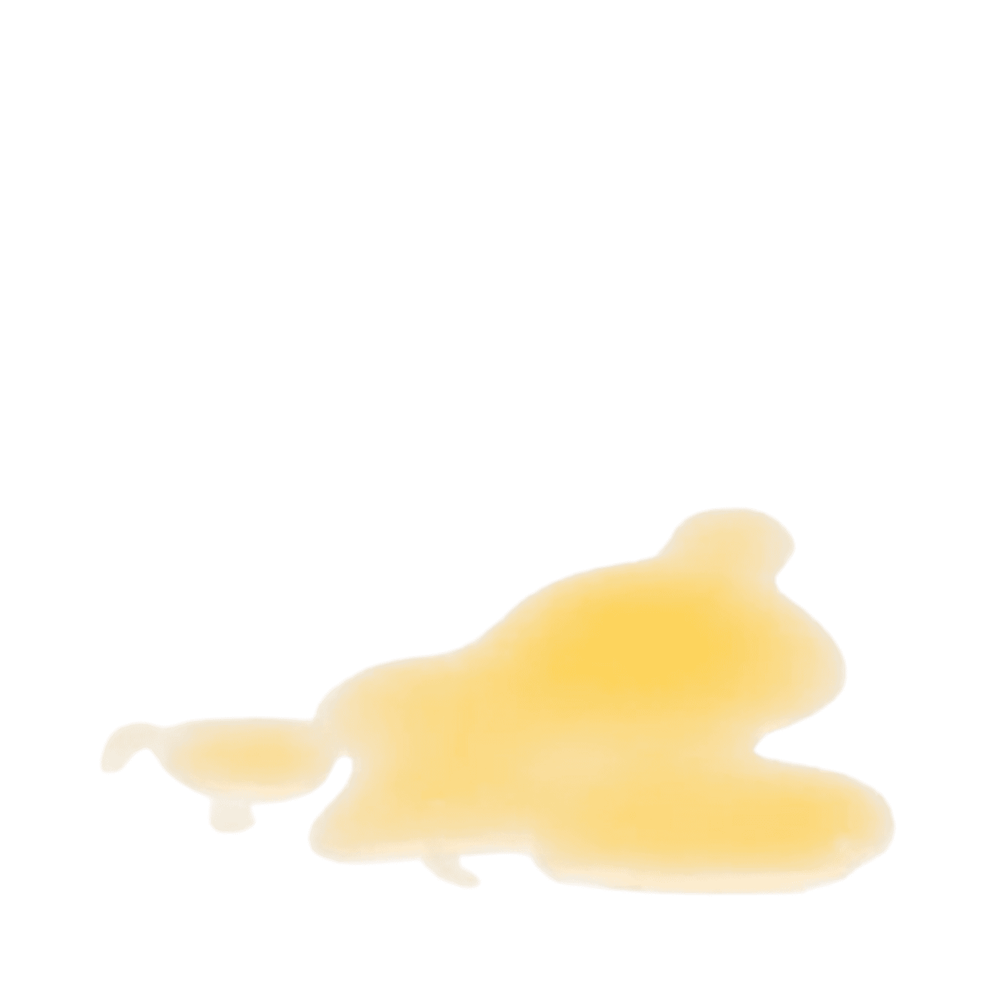 Swatch of The Cure Skincare Oil Cleanser showing its golden, lightweight texture that transforms into a milky formula for gentle cleansing.