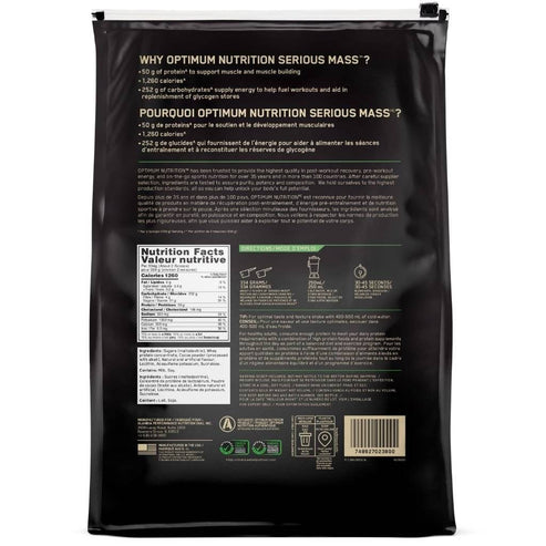 Optimum Nutrition SERIOUS MASS, 12lbs