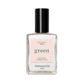 Manucurist Orange Range Nail Polish 15ml/0.51 fl oz in Snow shade, a crisp white polish with intense color payoff.