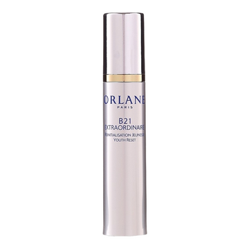 Free Gift Orlane B21 Extraordinaire Youth Reset Serum in sleek silver bottle, ideal for mature skin treatment. Buy online at eSkinStore.