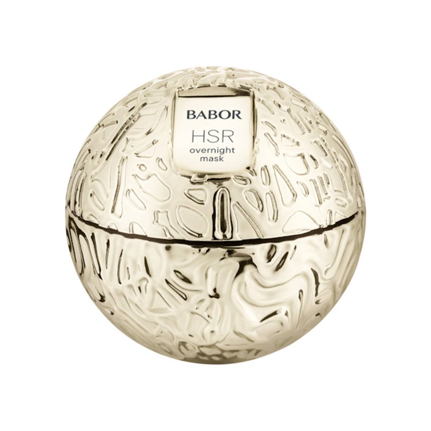 Babor Overnight Mask - Anti-Wrinkle Effect in a luxurious gold spherical jar. Ideal for regenerative skin care targeting fine lines and wrinkles.