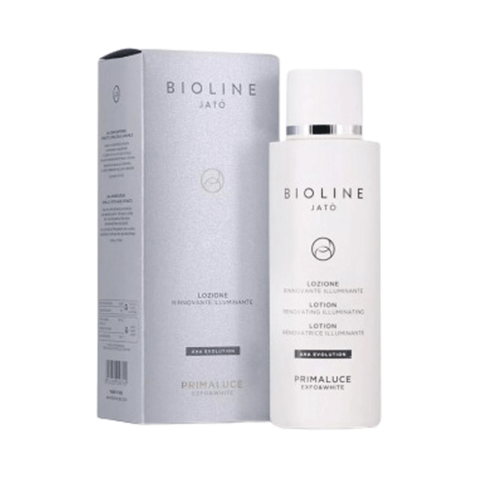 Bioline PRIMALUCE Lotion Rénovatrice Illuminante, tonique pour le visage 200 ml avec formule exfoliante et éclaircissante pour l'acné, les rides et les taches brunes.