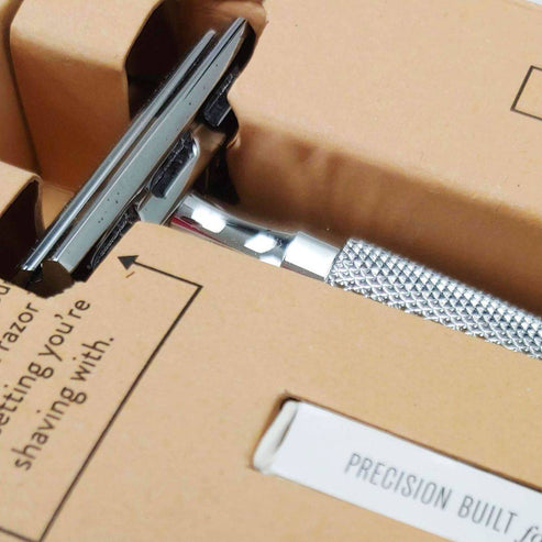 Rockwell 2C Adjustable DE Safety Razor - Gunmetal (2 Settings)