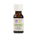Olio rinfrescante di menta piperita Aura Cacia in una bottiglia di vetro ambrato, perfetto per calmare i muscoli e migliorare l'atmosfera domestica in modo naturale.