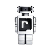 Paco Rabanne Phantom Eau de Toilette in chrome robot design. A standout men's fragrance in health and beauty perfumes and colognes.