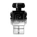 Fragancia masculina Paco Rabanne Phantom Elixir con un diseño futurista de robot cromado y negro, perfecto para el encanto nocturno y el estilo atrevido.