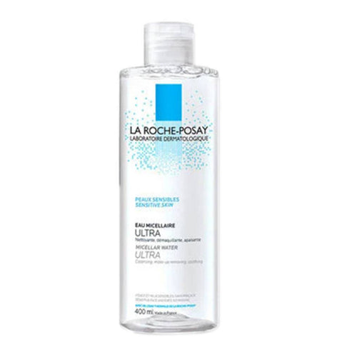 La Roche Posay Micellar Water - Cleanser 400 ml bottle for sensitive skin, ideal for gentle makeup removal and daily facial cleansing from eSkinStore.
