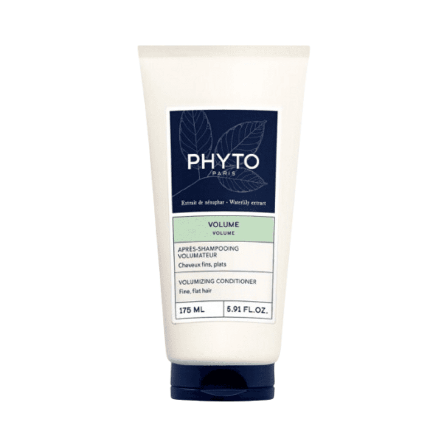 Phyto Conditioner - Volumizing Conditioner with wavy leaf design. Ideal for hair care routines targeting volume and hydration in fine hair.