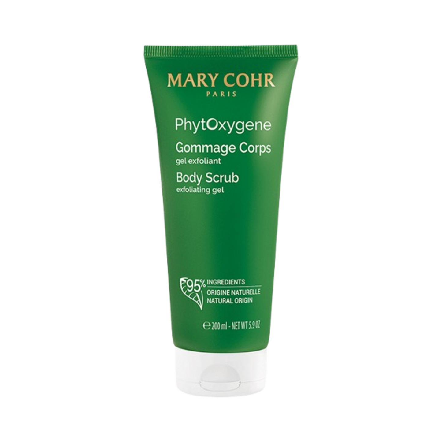 Mary Cohr Body Scrub - Restore Vitality | Exfoliate. Gommage Corps gel exfoliant designed to remove dead skin cells and enhance skin radiance.