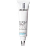 La Roche Posay Pigmentclar Eyes eye cream targets dark circles with a brightening formula in a sleek white tube for refreshed eye contour care.