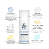 EltaMD Skin Recovery Light Moisturizer with AAComplex, glycerin, and hyaluronic acid hydrates and repairs damaged skin barrier post-procedure.