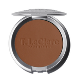 T LeClerc Pressed Powder in light neutral beige with anti-aging benefits. Offers a natural finish to enhance and set makeup effortlessly.