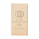 CO2Lift Pro carboxy treatment mask packaging for skin rejuvenation. Ideal for professional or at-home use in skin care routines.