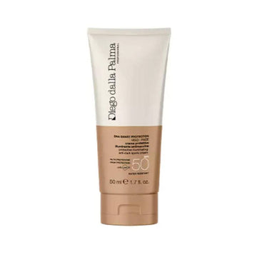 Diego dalla Palma Professional Protective Illuminating Anti-dark Spot Cream SPF50 in a 50ml tube, ideal for face sun protection and skin brightening.